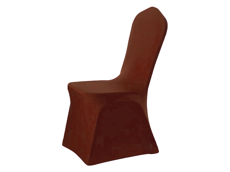Чехол для стула коричневый (стрейч)