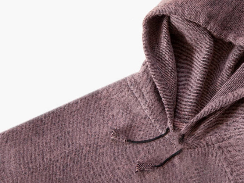 Пончо коричнево-красное