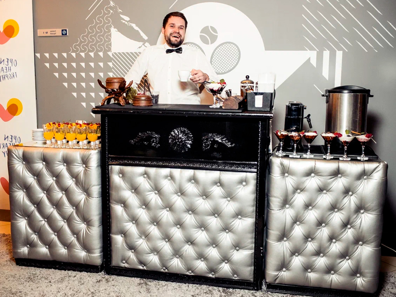 Кожаная барная стойка