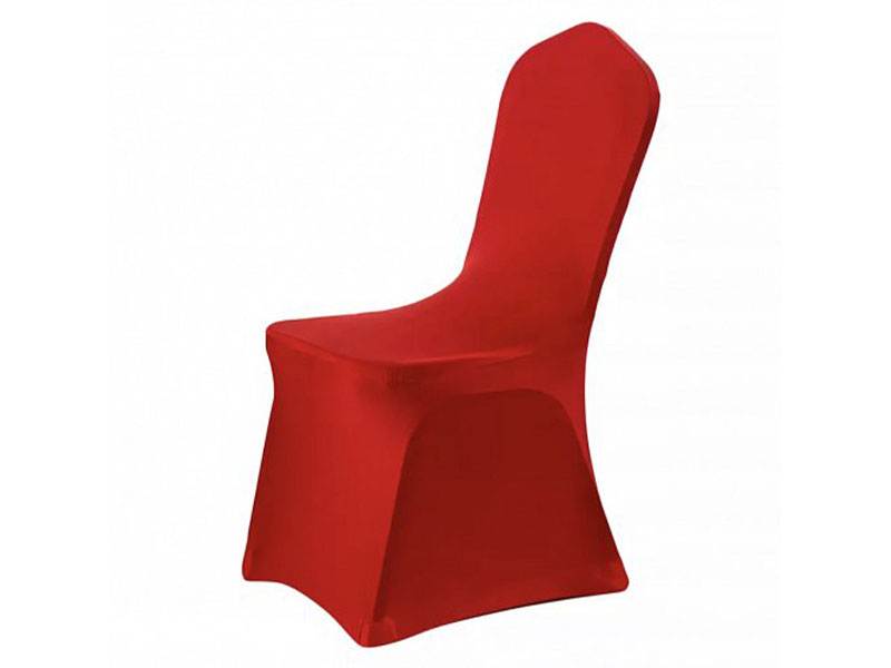 Чехол для стула красный (стрейч)