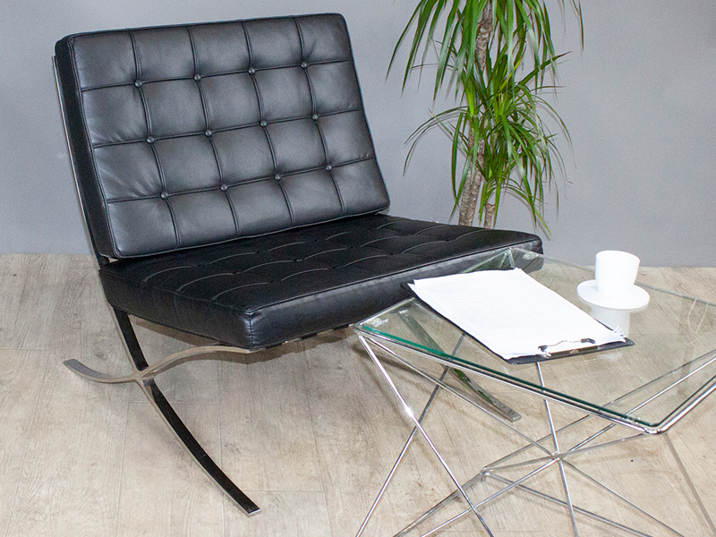 Кресло Barcelona Chair Black