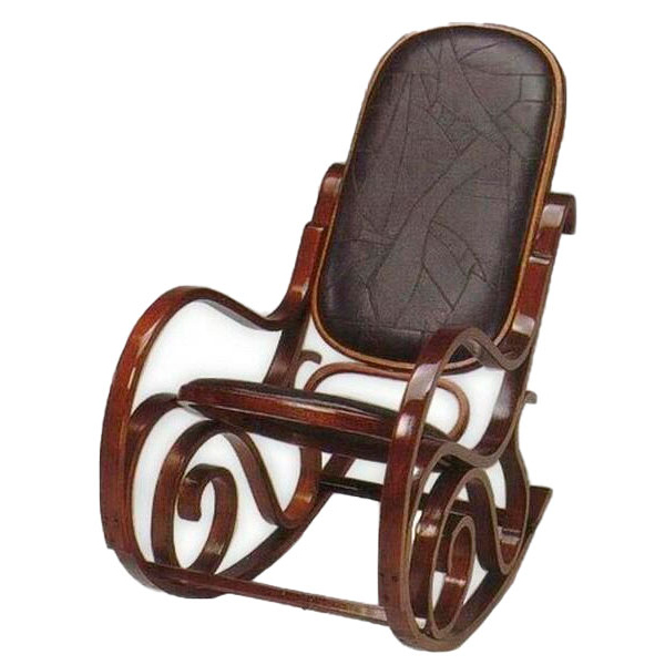Кресло-качалка из экокожи