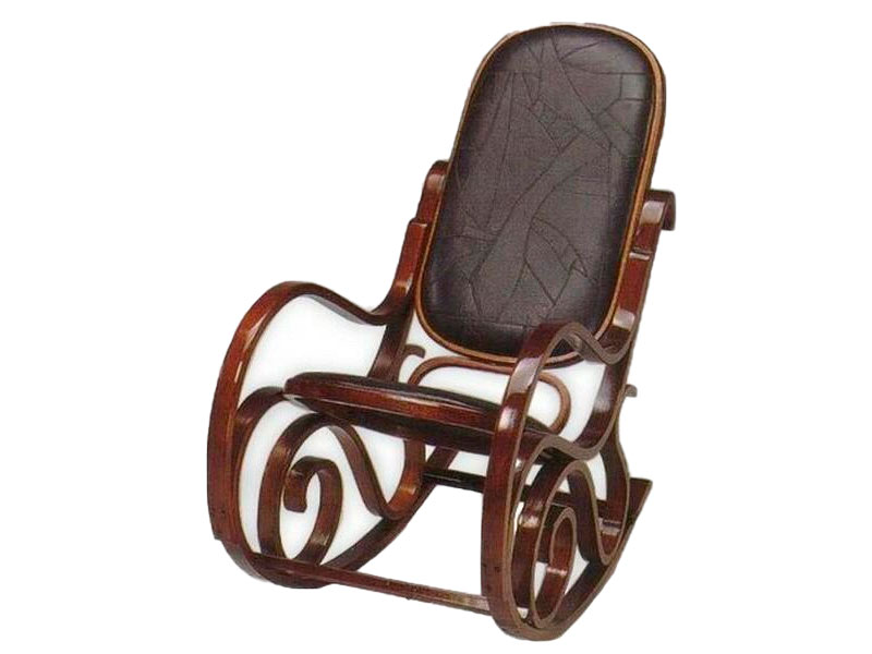 Кресло-качалка из экокожи