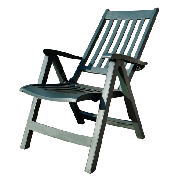 Кресло-шезлонг зелёное