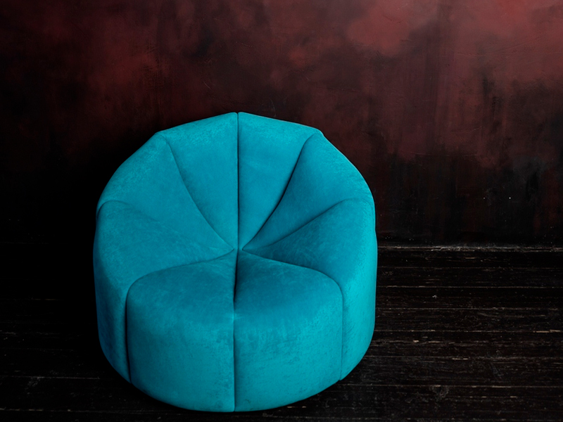 Кресло Velvet Aquamarine Pouf
