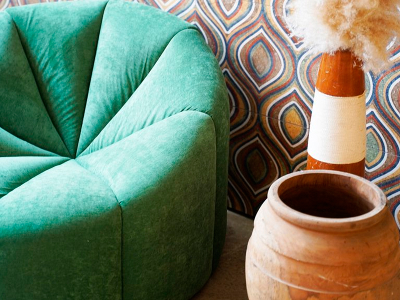 Кресло Velvet Green Pouf
