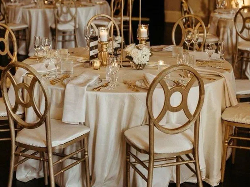 Круглая бархатная скатерть диаметром 3,2м Кокосовый Раф