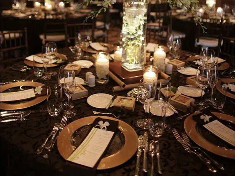 Круглая бархатная скатерть диаметром 3,2м Темный шоколад