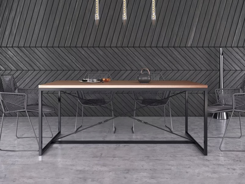 Стол деревянный LOFT Серый