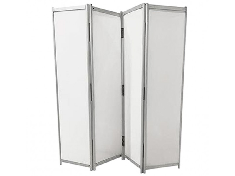 Металлическая ширма белая