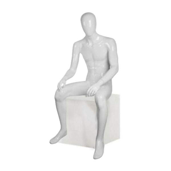 Мужской абстрактный сидячий манекен
