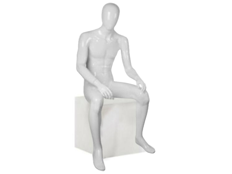Мужской абстрактный сидячий манекен