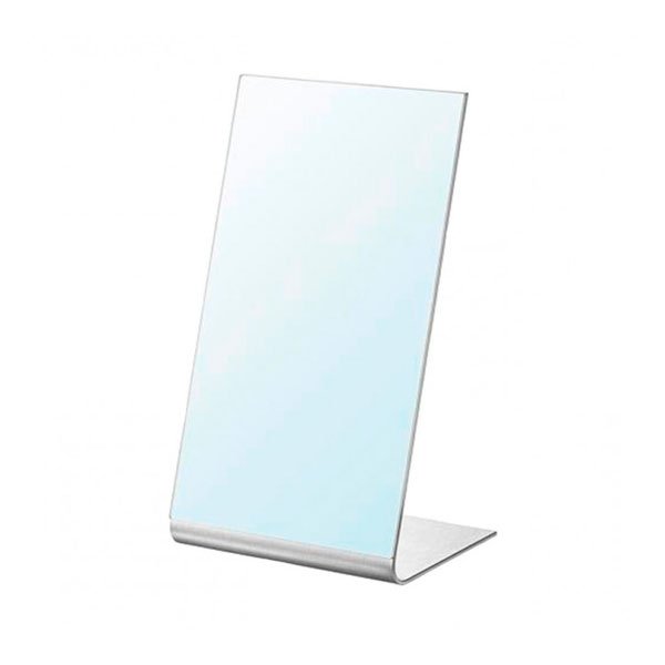 Настольное белое зеркало Тиснение