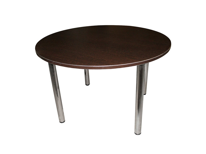 Офисный круглый черный стол