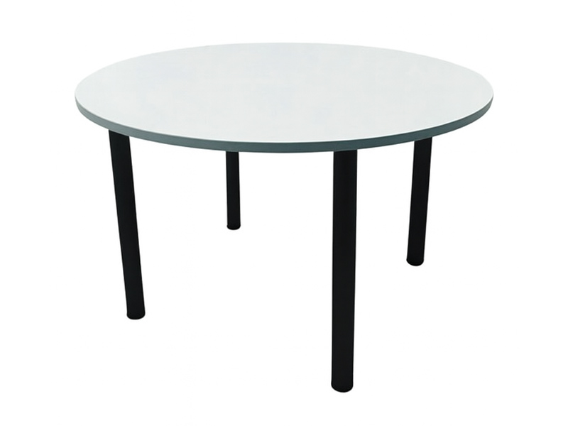 Офисный круглый белый стол