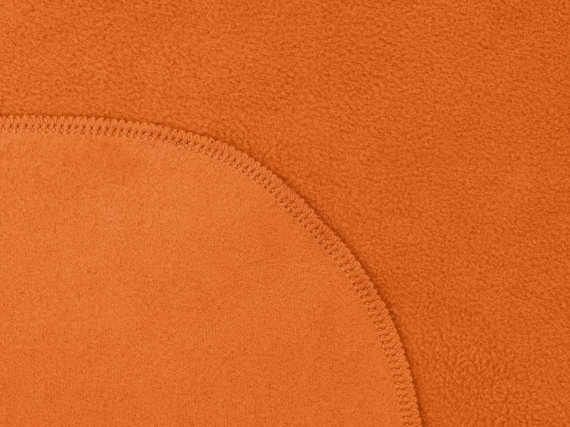 Флисовый плед оранжевый