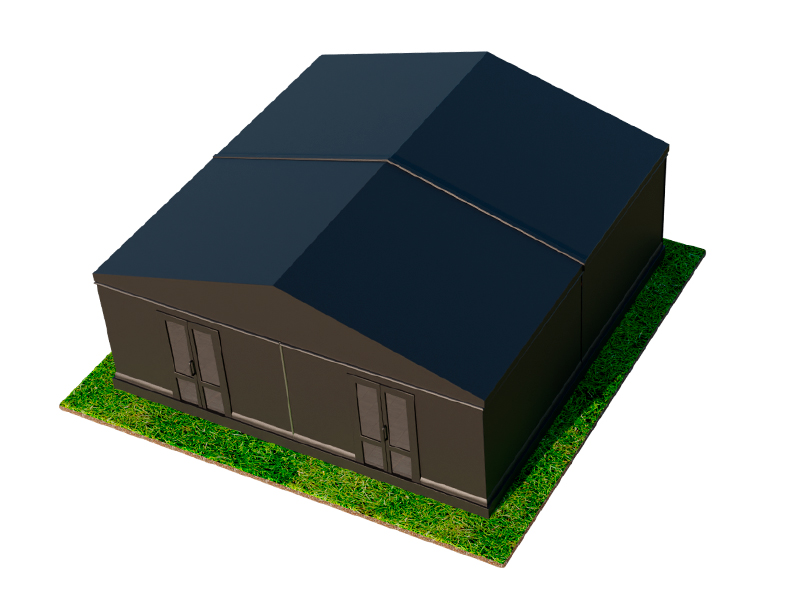 Павильон чёрный 10x10 мягкие стенки