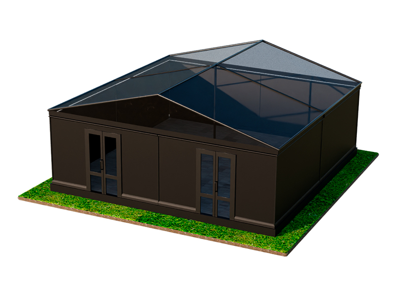 Павильон чёрный 10x10 мягкие стенки