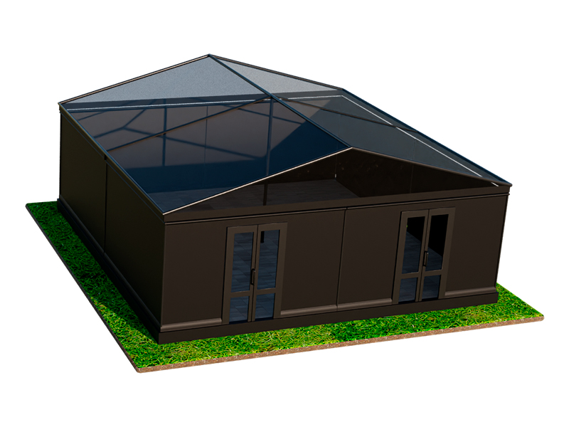 Павильон чёрный 10x10 мягкие стенки