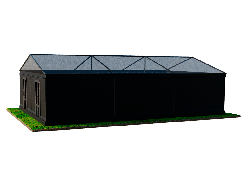 Павильон чёрный 10x15 мягкие стенки