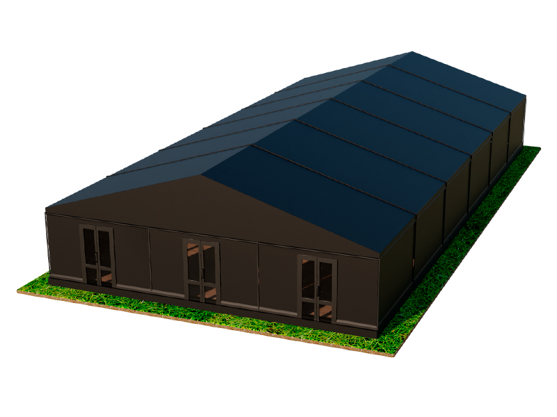 Павильон чёрный 15x30 мягкие стенки