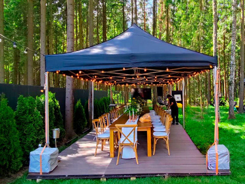 Тент Трансформер Чёрный 4x6м