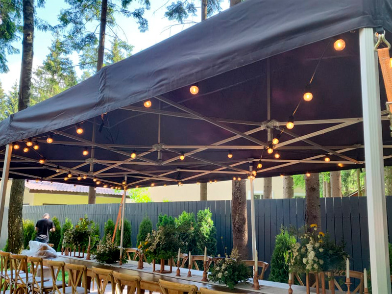 Тент Трансформер Чёрный 4x6м