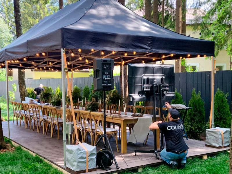 Тент Трансформер Чёрный 4x6м