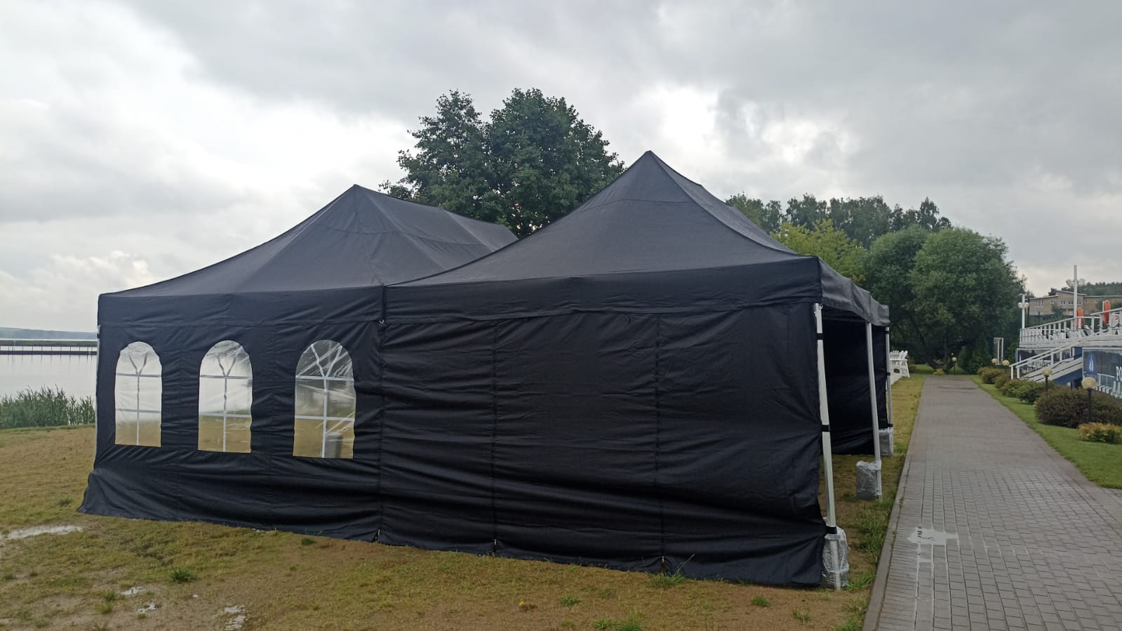 Пагода Чёрная 5x10 мягкие стенки