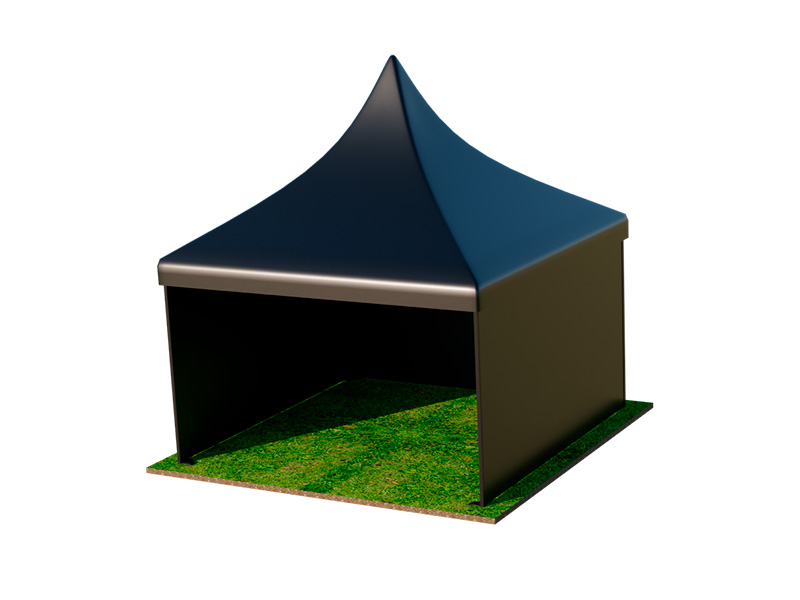 Пагода Чёрная 5x5 мягкие стенки