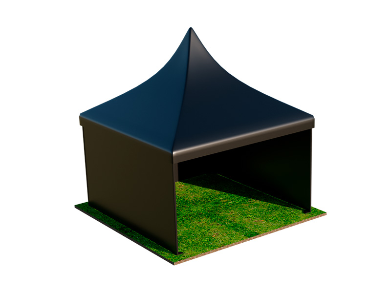 Пагода Чёрная 5x5 мягкие стенки