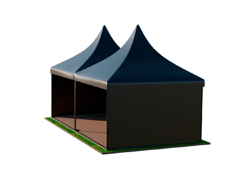 Пагода Чёрная 5x10 мягкие стенки