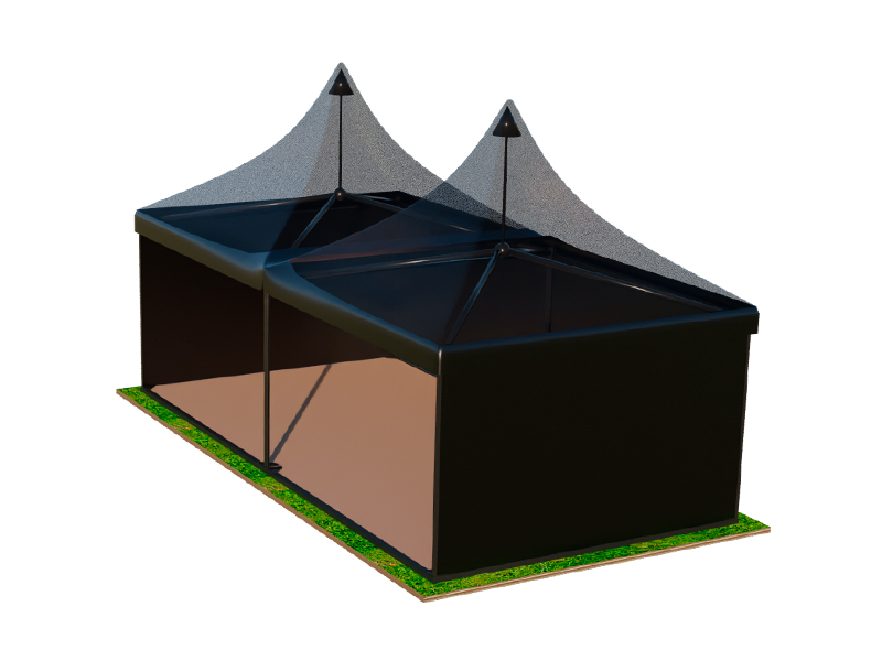 Пагода Чёрная 5x10 мягкие стенки