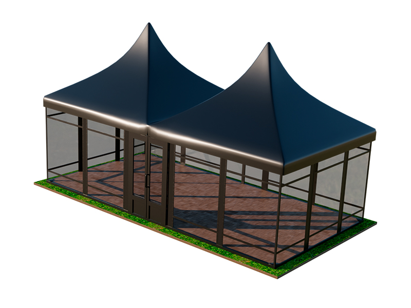 Пагода Чёрная 5x10 остеклённая