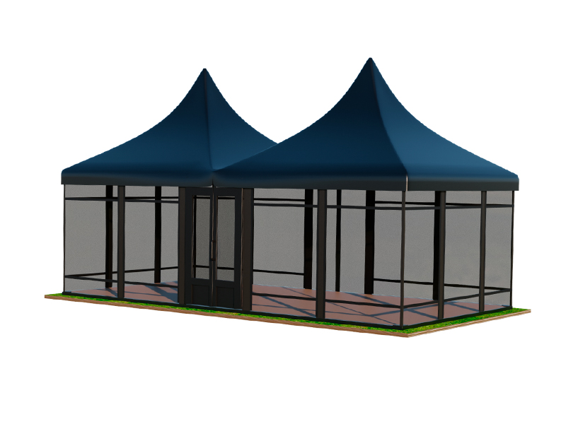 Пагода Чёрная 5x10 остеклённая