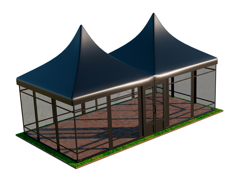 Пагода Чёрная 5x10 остеклённая