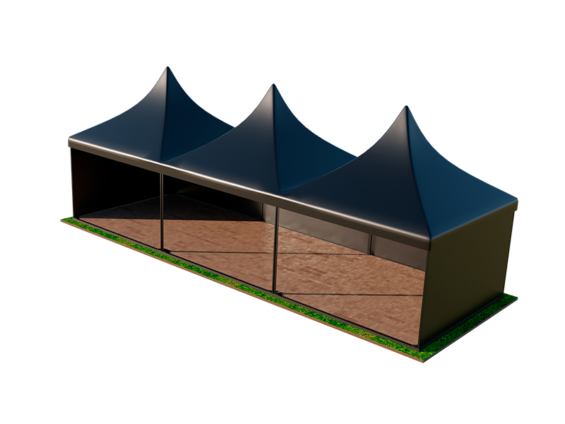 Пагода Чёрная 5x15 мягкие стенки