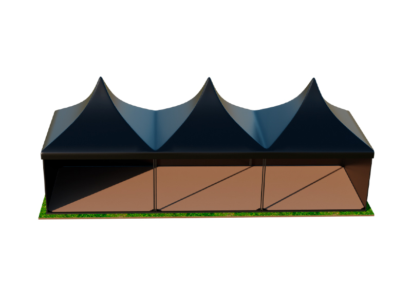 Пагода Чёрная 5x15 мягкие стенки