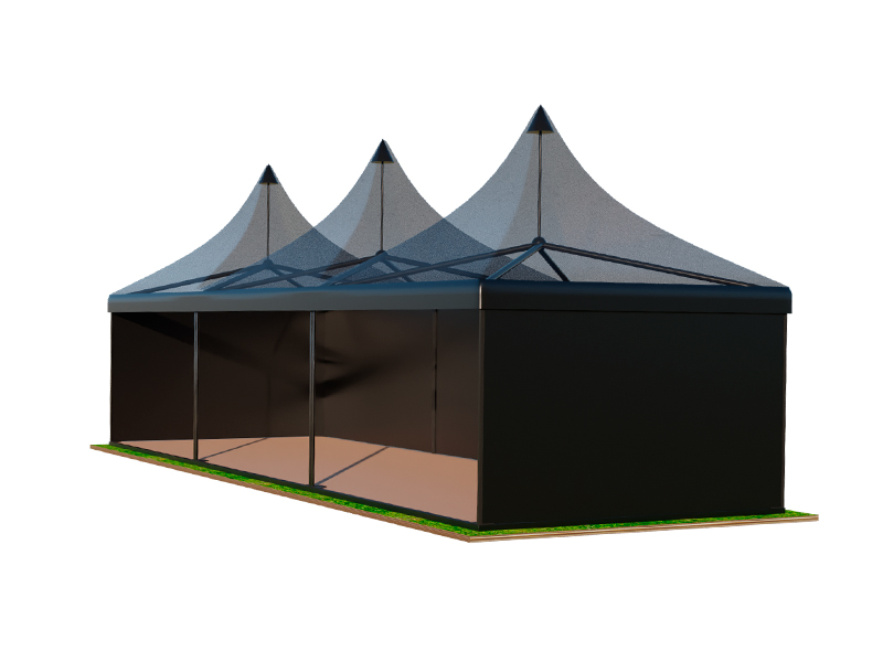 Пагода Чёрная 5x15 мягкие стенки