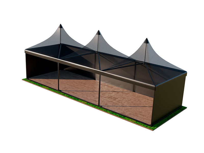 Пагода Чёрная 5x15 мягкие стенки