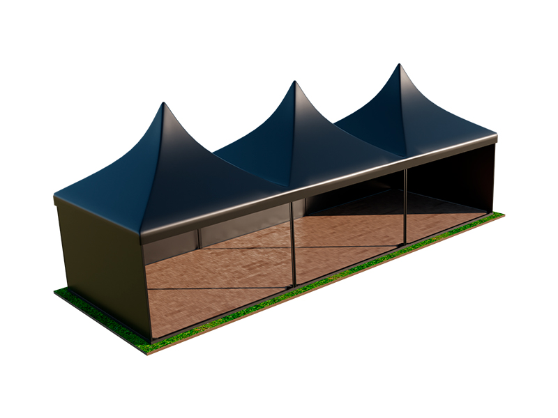 Пагода Чёрная 5x15 мягкие стенки