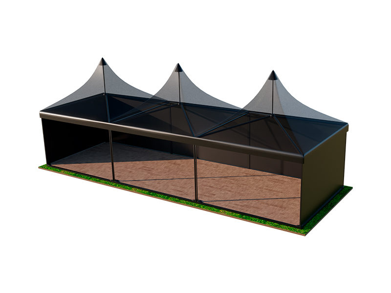 Пагода Чёрная 5x15 мягкие стенки