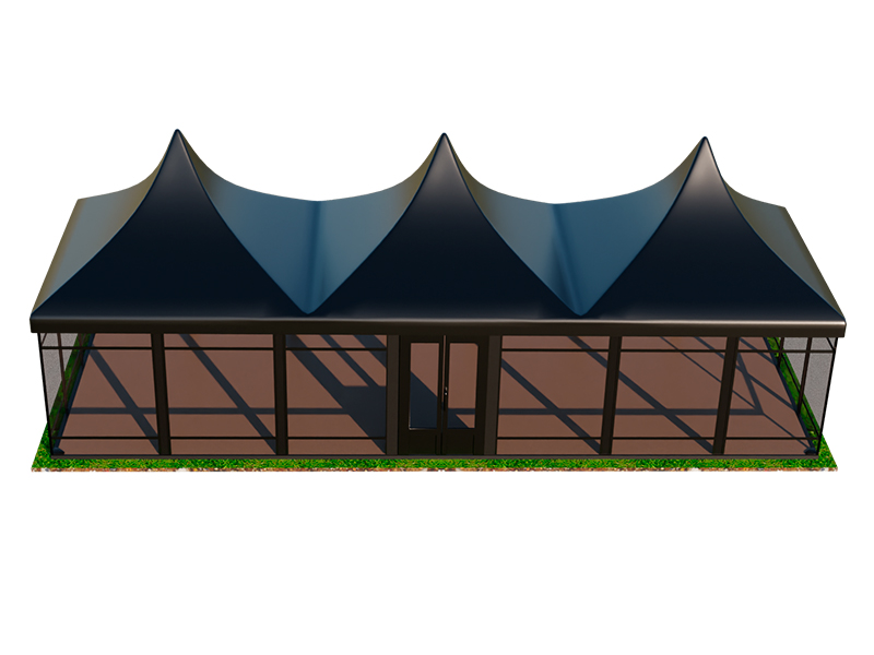 Пагода Чёрная 5x15 остеклённая