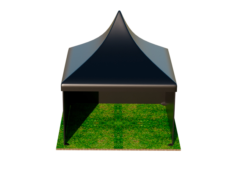 Пагода Чёрная 5x5 мягкие стенки