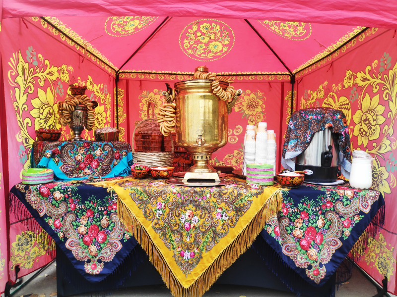 Палатка Хохлома