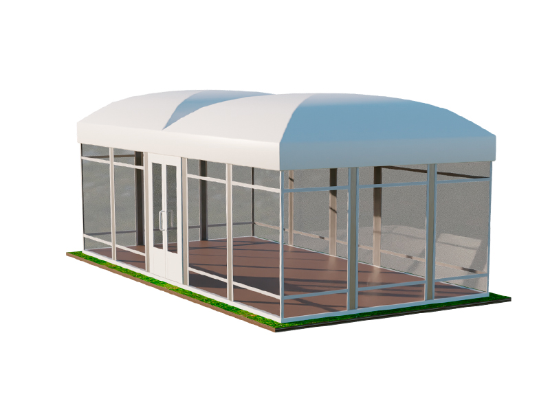 Павильон выставочный 5x10 остеклённый