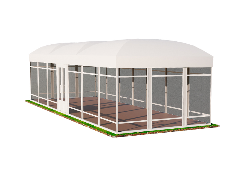 Павильон выставочный 5x15 остеклённый