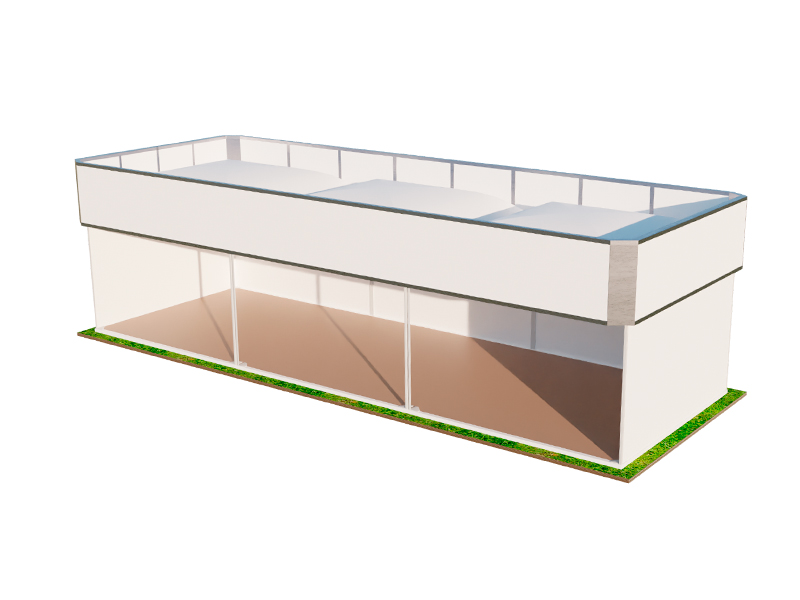 Павильон выставочный 5x15