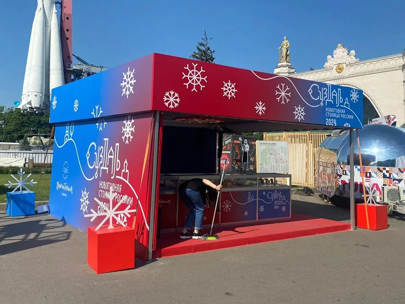 Павильон выставочный 5x5 остеклённый