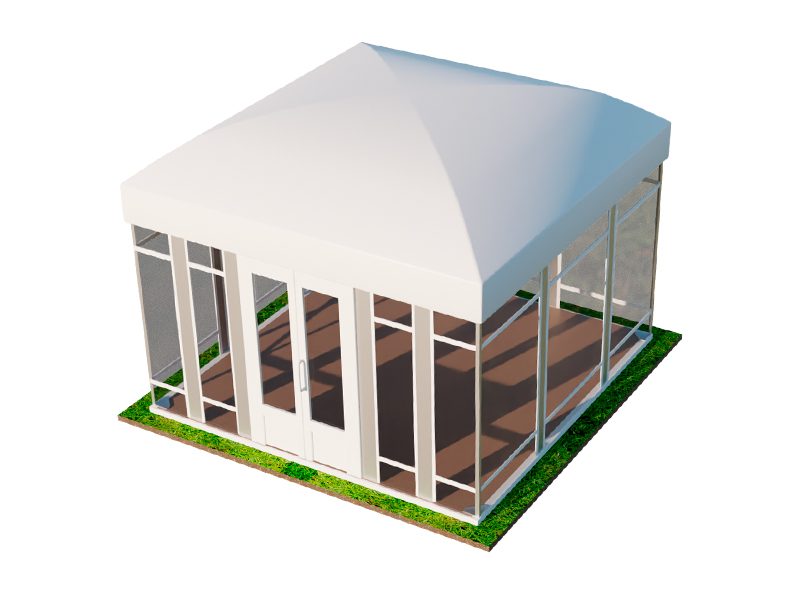 Павильон выставочный 5x5 остеклённый